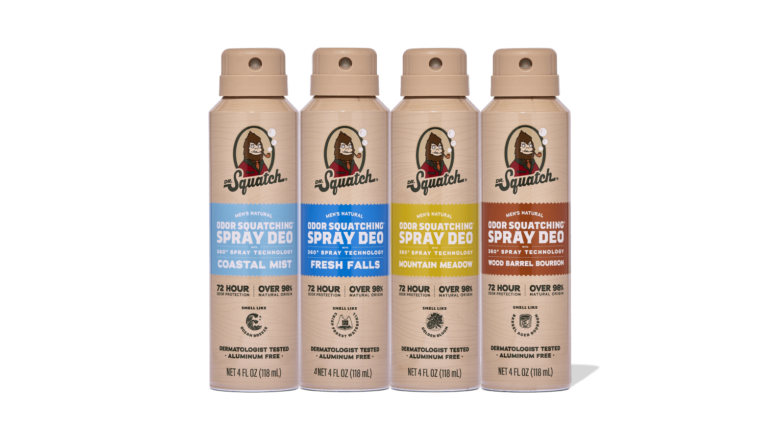 Spray Deodorant 4-Pack - Gift Ready