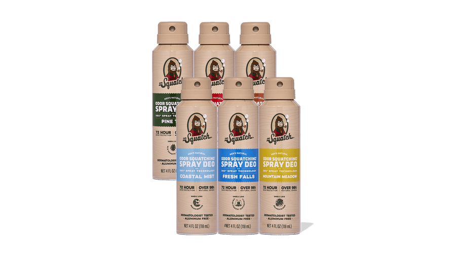 Spray Deodorant 6-Pack - All Day Fresh
