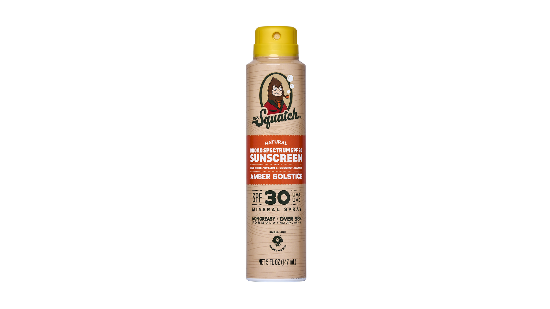 Dr. Squatch Spray Sunscreen | SPF 30 UVA/UVB Protection | Non-Greasy Mineral Sunscreen for Men - Outdoor Shield