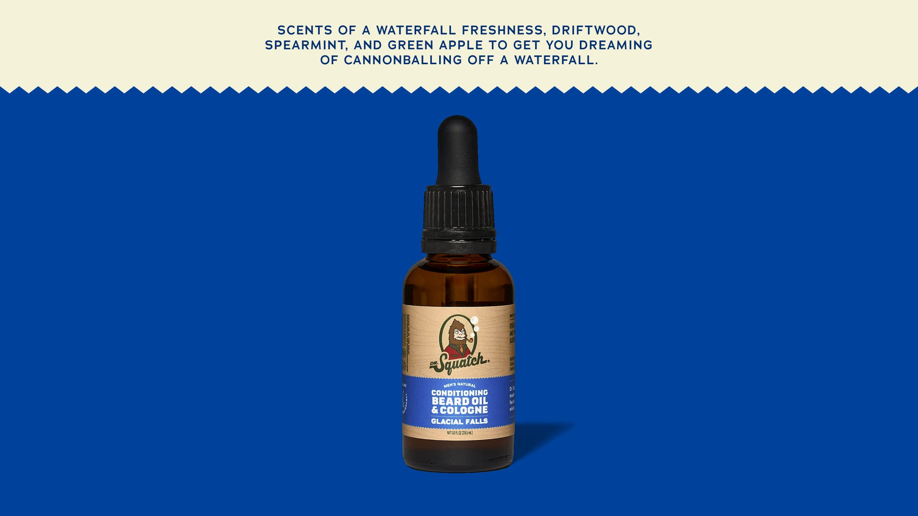 Conditioning Beard Oil & Cologne Glacial Falls - Fresh Outdoor Style