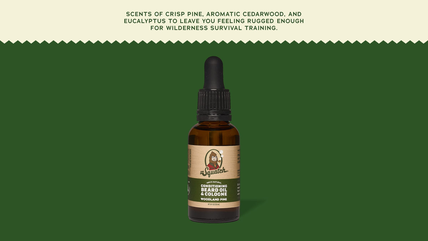 Conditioning Beard Oil & Cologne Woodland Pine - Fresh Trail Style