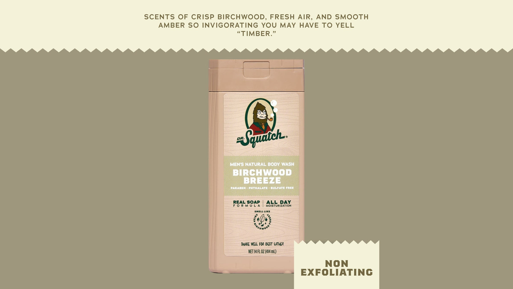 14 oz Birchwood Breeze Body Wash - Fresh Outdoor Bar