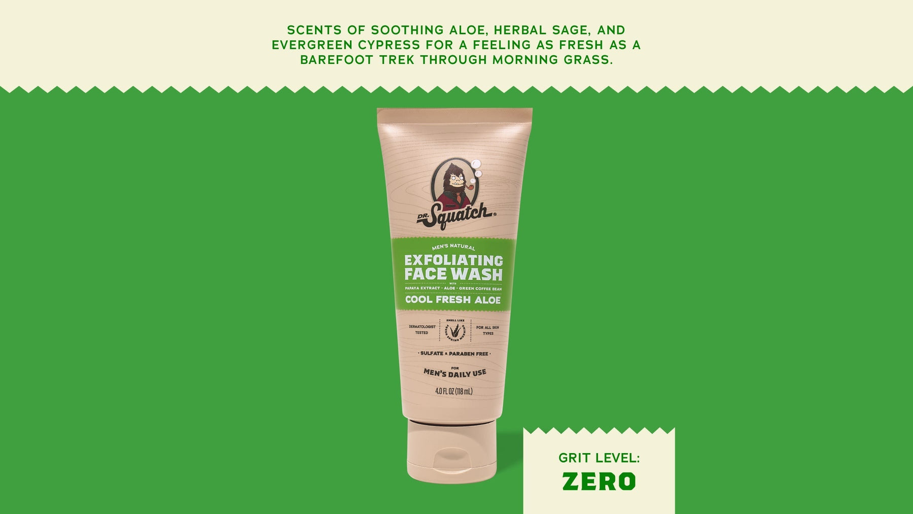 Cool Fresh Aloe Exfoliating Face Wash - Classic Fresh Finish