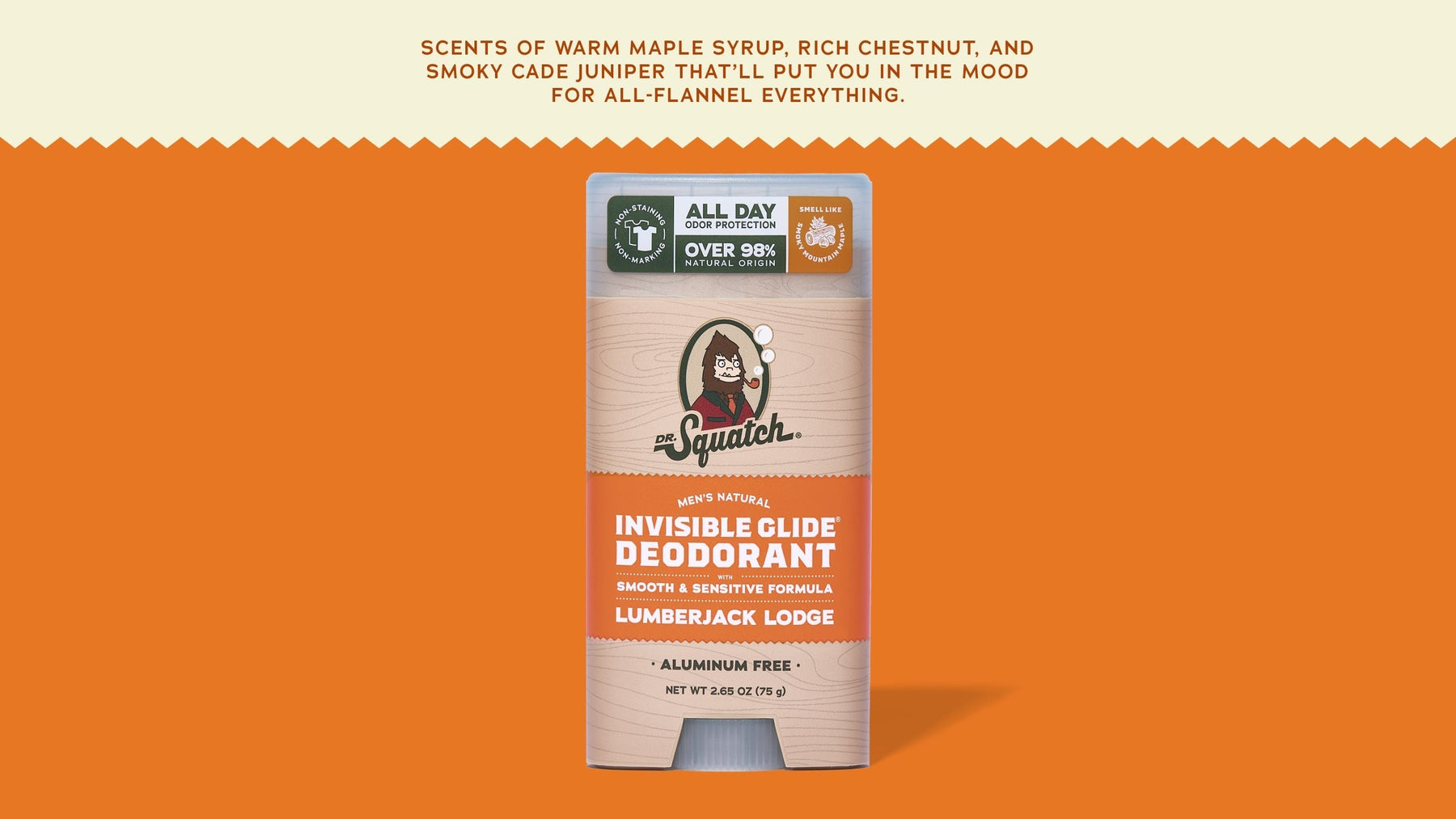 Lumberjack Lodge Invisible Glide Deodorant - Active Travel Carry