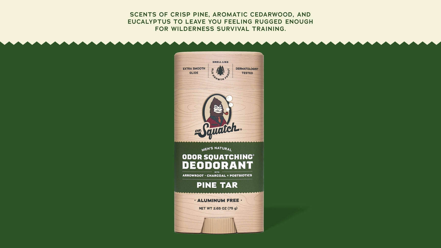 Pine Tar Deodorant - Clean Daily Carry