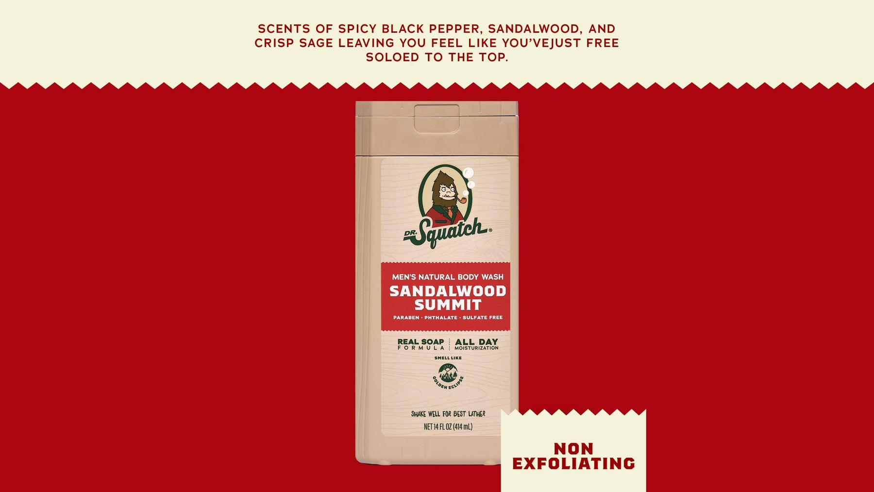 14 oz Sandalwood Summit Body Wash - Modern Morning Routine