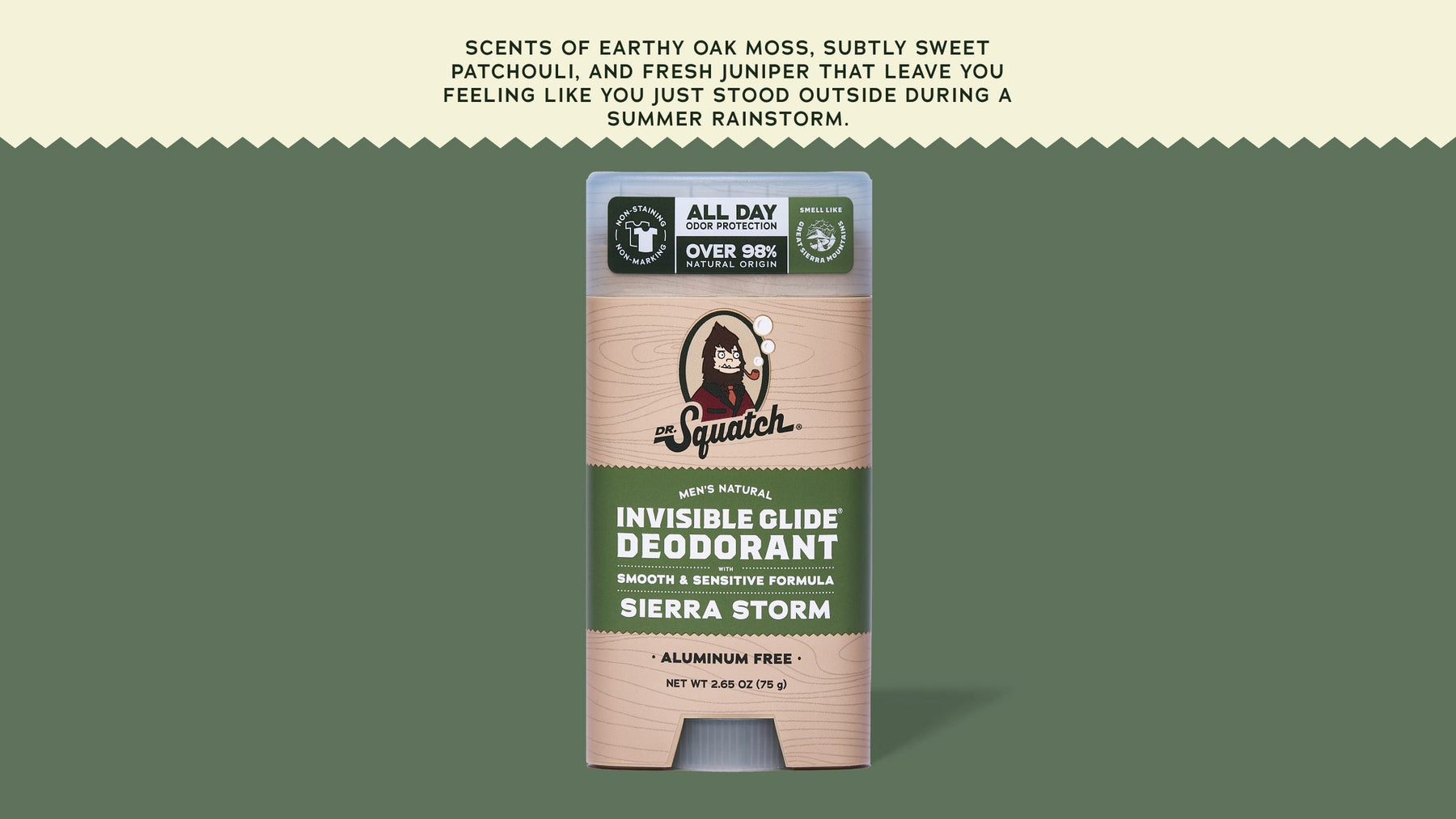 Sierra Storm Invisible Glide Deodorant - Pine Style