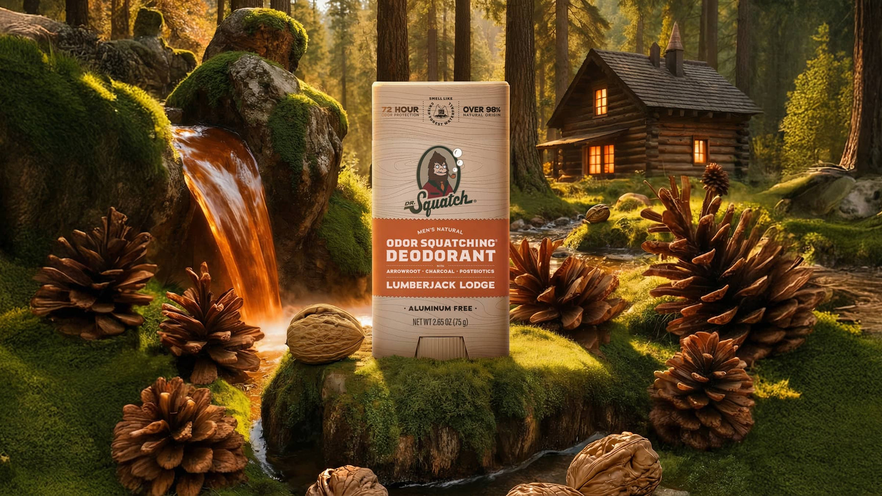 Lumberjack Lodge Deodorant - Easy Clean Routine