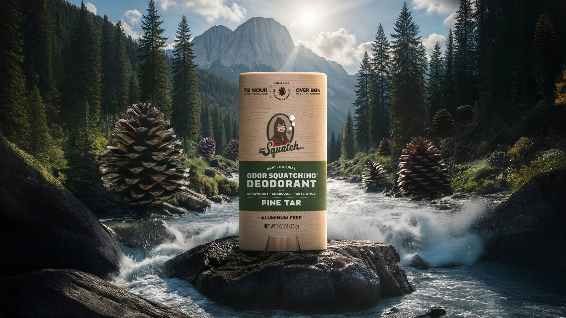 Pine Tar Deodorant - Clean Daily Carry
