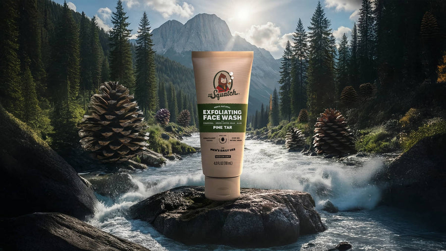 Pine Tar Exfoliating Face Wash - Bright Morning Clean
