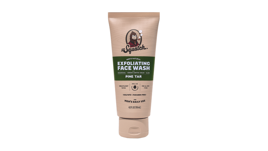 Pine Tar Exfoliating Face Wash - Bright Morning Clean