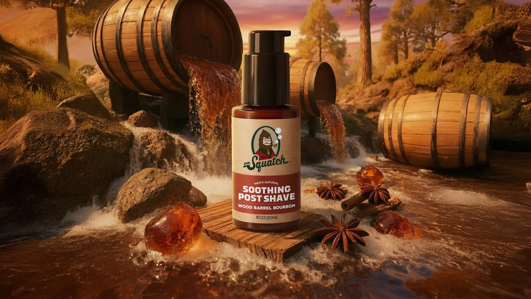 Soothing Post Shave Wood Barrel Bourbon - Barrel Choice