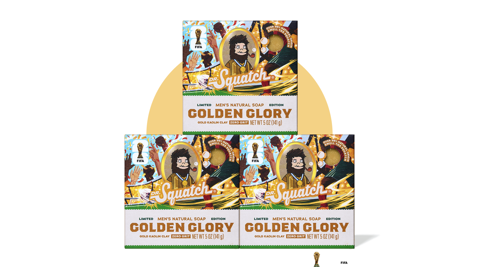FIFA Golden Glory 3-Pack Bar Soap Bundle - Easy Outdoor Set