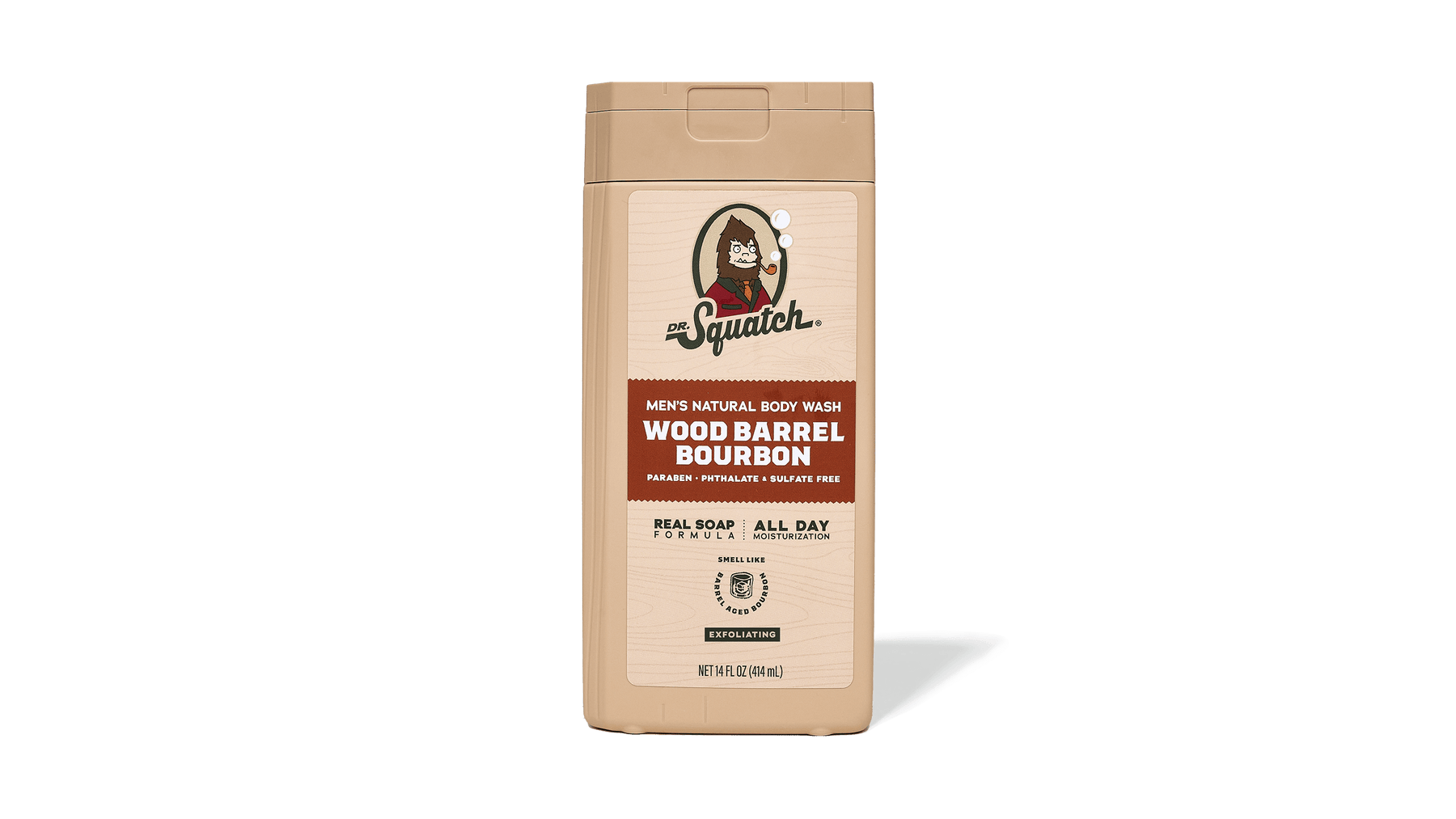 14 oz Wood Barrel Bourbon Exfoliating Body Wash - Smooth Style